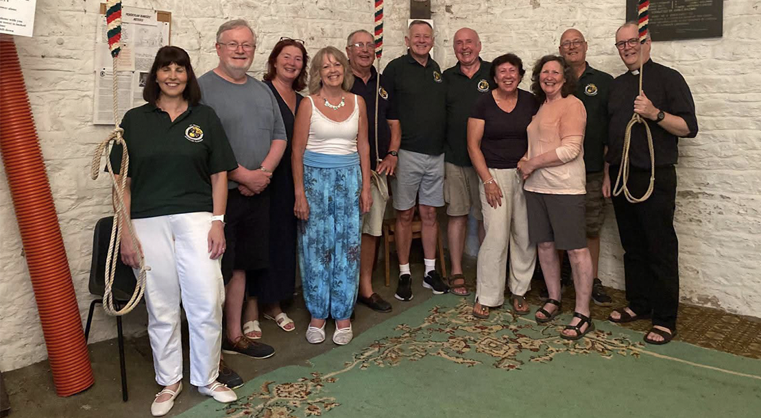Historic church bell used for bell ringing at East Vale