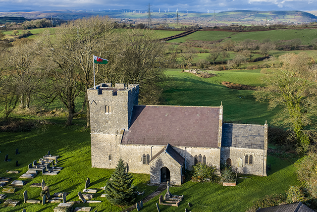 St Donat's Church in Welsh St Donats, Vale of Glamorgan