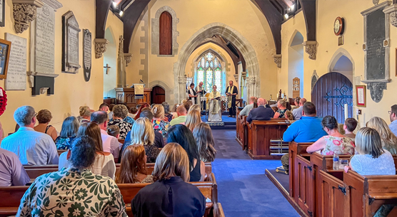Congregation attending a church service at East Vale Ministry Area